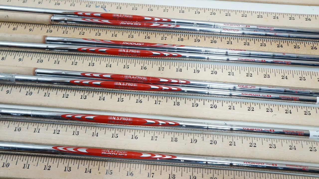 Nippon N.S.Pro Modus3 Tour 120 Stiff 33.25-36.25" 8pc Iron Shaft Set .355 923276 3 Nippon N.S.Pro Modus3 Tour 120 Stiff 33.25-36.25" 8pc Iron Shaft Set .355 923276