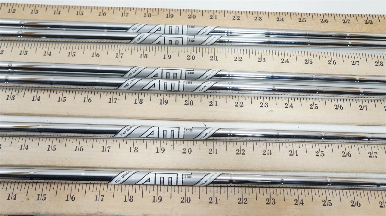 New True Temper Dynam Gold Amt Tour White R300 37-38.5" 6p Iron Shaft Set 977557 3 New True Temper Dynam Gold Amt Tour White R300 37-38.5" 6p Iron Shaft Set 977557