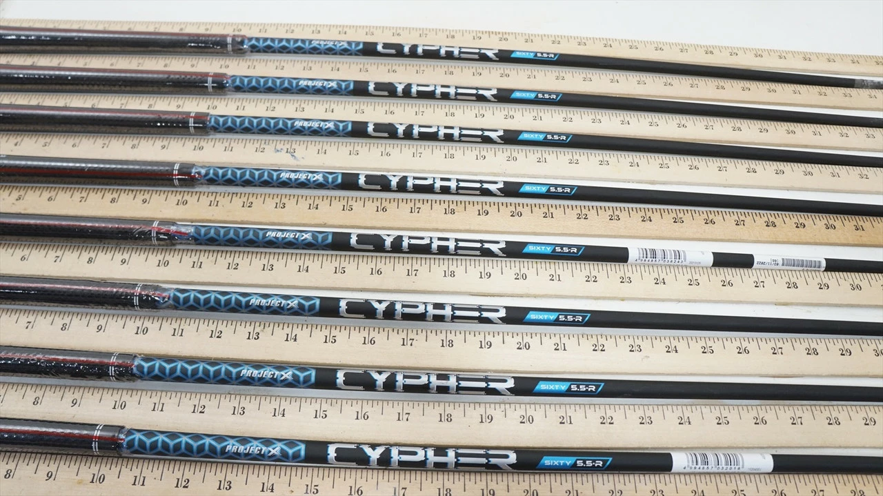 Project X Cypher 60I 5.5 60G Regular 34.75-38.25" 8pc Iron Shaft Set .370 979256 3 Project X Cypher 60I 5.5 60G Regular 34.75-38.25" 8pc Iron Shaft Set .370 979256