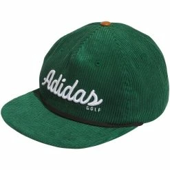 Adidas Cord Leather 5 Panel Hat -Golf Shop adidas 2023 cord leather 5 panel hat dark green back itempicture