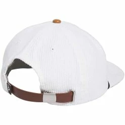 Adidas Cord Leather 5 Panel Hat -Golf Shop adidas 2023 cord leather 5 panel hat white back itempicture