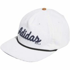 Adidas Cord Leather 5 Panel Hat -Golf Shop adidas 2023 cord leather 5 panel hat white itempicture