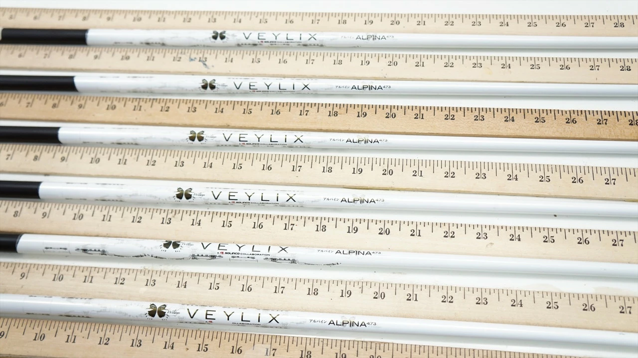 New Veylix Alpina 473 50.5g J2 Senior Flex 40" 6pc Graphite Iron Shaft Set .370 3 New Veylix Alpina 473 50.5g J2 Senior Flex 40" 6pc Graphite Iron Shaft Set .370