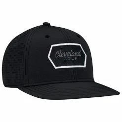 Cleveland Hexagon Hat -Golf Shop cleveland hexagon hat black front itempicture