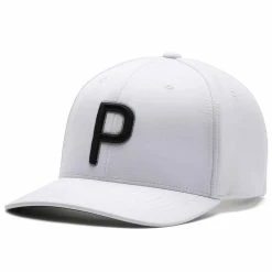 Puma P Snapback Hat -Golf Shop golf hat 2020 puma p 110 snapback hat white black itempicture