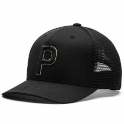 Puma Trucker P 110 Snapback Hat -Golf Shop golf hat puma trucker p 110 snapback hat black itempicture