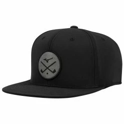 Mizuno Crossed Clubs Snapback Hat 7 Mizuno Crossed Clubs Snapback Hat -Golf Shop mizuno crossed clubs snapback hat black itempicture