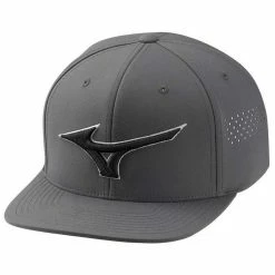 Mizuno Tour Flat Snapback Hat -Golf Shop mizuno tour flat snapback hat charcoal itempicture