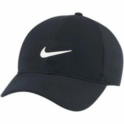 Nike 2022 Women's Dri-FIT ADV AeroBill Heritage86 Hat -Golf Shop nike womens dri fit adv aerobill heritage86 hat black front itempicture