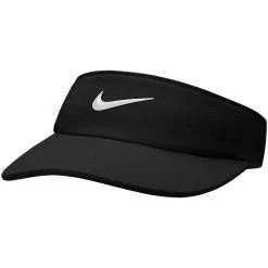 Nike Women's Dri-FIT AeroBill Visor -Golf Shop nike womens dri fit aerobill visor black front itempicture