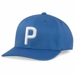 Puma P Snapback Hat -Golf Shop puma 2022 p snapback hat bright cobalt white itempicture