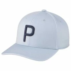 Puma P Snapback Hat -Golf Shop puma 2022 p snapback hat quiet shade peacoat itempicture