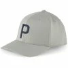 Puma P Snapback Hat -Golf Shop puma 2023 p snapback hat ash grey deep navy itempicture