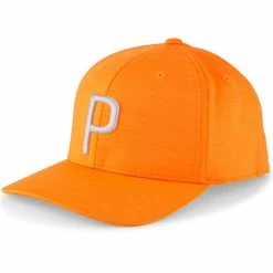 Puma P Snapback Hat -Golf Shop puma 2023 p snapback hat rickie orange cool mid grey itempicture