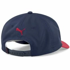 Puma 2022 Retro Rope Snapback Hat -Golf Shop puma retro rope snapback hat white navy red back itempicture