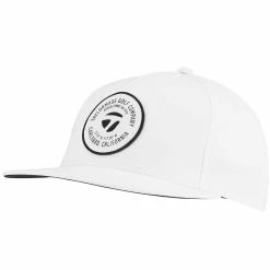 TaylorMade 5 Panel Flat Bill Hat -Golf Shop taylormade 2023 5 panel flat bill hat white itempicture