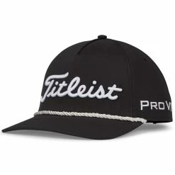 Titleist Tour Rope Hat -Golf Shop titleist 2023 tour rope hat black white itempicture