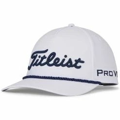 Titleist Tour Rope Hat -Golf Shop titleist 2023 tour rope hat white navy itempicture